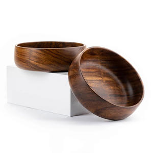 Cuenco para pasta de madera de acacia maciza más vendido, Juego completo para servir la cena, cuencos de madera sostenibles - Product Image 5
