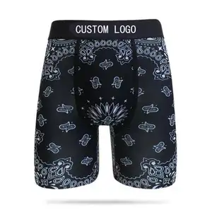 Custom Logo Men's Printed Underpants Classic Comfortable Men's Cotton Underwear Breathable Boy Underwear Boxer