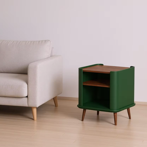 Mesa auxiliar de alta calidad de diseño tradicional convertible de madera de teca maciza para dormitorio y sala de estar, muebles de apartamento - Product Image 1