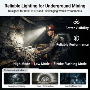 Lampada da Miniera KL8M con Cavo, Luce di Sicurezza LED Antideflagrante per Miniere Sotterranee di Oro e Carbone, Tunnel, IP67 - Product Image 3