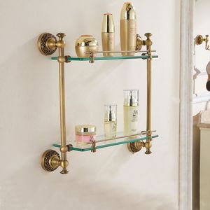 Estantes de latón dorado pulido para decoración de pared de oficina que proporcionan almacenamiento con estilo de acabado moderno de lujo - Product Image 2