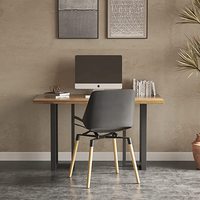 Pieds de table en acier en forme de T modernes - Pieds de meubles robustes pour l'extérieur et le salon avec un design épuré et des performances élevées
