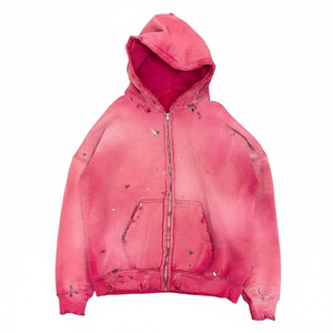 Sudadera con Capucha de Alta Calidad para Hombre, 350GSM, Lisa, Talla Grande, Poliéster/Algodón, Antiarrugas, Transpirable, Lavada, Tejido de Punto - Product Image 1