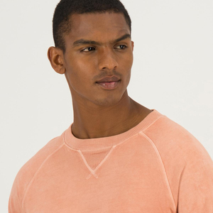 Sweat-shirt à col rond 100% coton pour hommes hiver respirant motif solide pull décontracté sweats avec logo personnalisé à col rond - Product Image 4