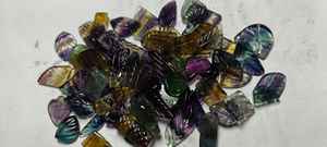 พลอยฟลูออไรต์หลากสีธรรมชาติ ทรงรี คุณภาพดี ขนาดอิสระ แบบหลวม น้ำหนัก 500 กรัม สำหรับทำเครื่องประดับ - Product Image 6