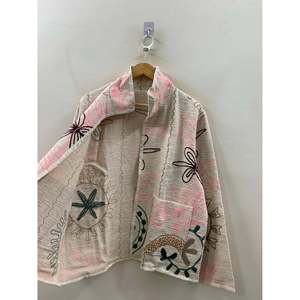 Veste Bagh en tissu respirant couleur ivoire pour le printemps - Product Image 3