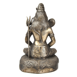 Sculptures anciennes en laiton indien faites à la main Bronze Lord Shiva Figurine Statue Home Decor Articles cadeaux Hauteur: 46.22 CM SMG-279 - Product Image 4