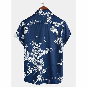 Vibrant Cotton Men's Beach <b>Shirt</b> with Stand Collar Flannel Fabric for Resort Travel Fashion OEM Distributor with MOQ Pakistan - Product Image 2