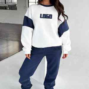 Conjuntos Deportivos de Mujer con el Mejor Diseño, 2 Piezas, Cuello Alto, Manga Larga, con Bolsillos Laterales Dobles, Chaqueta y Pantalones Deportivos - Product Image 3