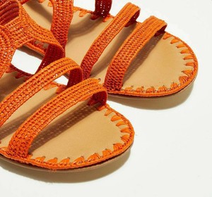 Chaussures marocaines faites à la main en raphia naturel, et semelles en cuir véritable. Livraison rapide et gratuite avec - Product Image 2
