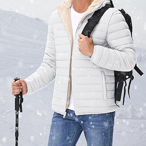 Vestes pour hommes Veste coupe-vent personnalisée de haute qualité pour hommes Veste à bulles matelassée brillante pour hommes en hiver téléchargée par Dress Sports - Product Image 4