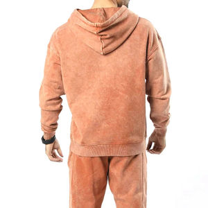 Conjunto Deportivo de Hombre con Sudadera y Pantalones Jogger con Lavado Ácido, Ropa Deportiva de Invierno con Forro Polar, Logotipo Personalizado, Venta al Por Mayor, Calidad de Exportación OEM - Product Image 2