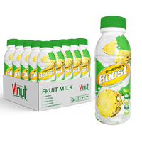 Boisson énergétique au lait d'ananas Nutriboost en bouteille 350 ml x 24 canettes/paquets - Échantillon gratuit - Fabrication de boissons gazeuses/Étiquetage privé OEM