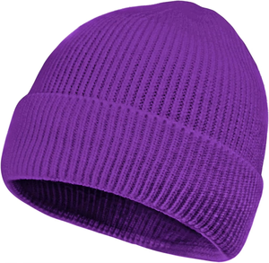 Nuevo diseño hecho a medida OEM Beanie mezcla acrílica Slouchy Cuff etiqueta tejida Unisex bordado personalizado Logo gorro de alta calidad - Product Image 2