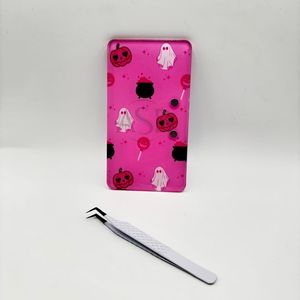 Carreaux de cils acryliques personnalisables pour Halloween Vente en gros Pince à épiler ovale Design durable Carreaux de cils personnalisés en forme de cercle et de citrouille - Product Image 3