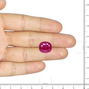 Rubí (Manik) - 5.76 Quilates, Facetado, Natural, Creado en Laboratorio, Pulido, Tallado en Forma de Estrella, Variedad de Colores: Rojo, Naranja, Amarillo, Azul, Rosa, 8mm 1mm - Product Image 3