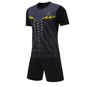 <b>Light</b> Weight 100% Polyester Customized Logo & Team <b>Name</b> Men's Adult Soccer Uniform Comfortable Sports Wear for Online Sale - Product Image 1