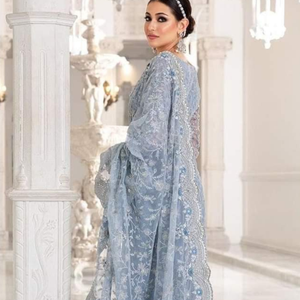 Venta caliente marca pakistaní diseñador saris para la boda de primera calidad listo para usar vestidos de mujer disponibles en precios baratos - Product Image 5