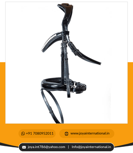 Plié Qualité standard Prix de gros Luxe de Londres Badminton Anatomique plat Snaffle Bridle à vendre - Product Image 5