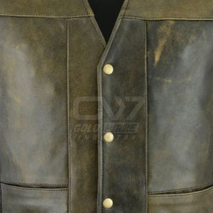 Gilet en cuir personnalisé tendance pour homme, veste sans manches de motard en cuir véritable, vente directe d'usine ODM, vente en gros - Product Image 4