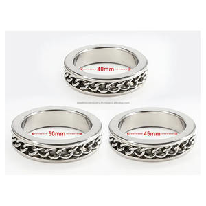 Anillo para Pene Magnético de Acero, Diseño Personalizado con Logotipo, Moda Gay, Alta Calidad, Grado Quirúrgico 316L, Certificado CE - Product Image 3