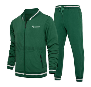 ชุดวอร์มสองชิ้นสำหรับผู้ชายและผู้หญิงชุดวอร์มสีพื้นพร้อมลายพิมพ์โลโก้ตามสั่งจากปากีสถาน - Product Image 4