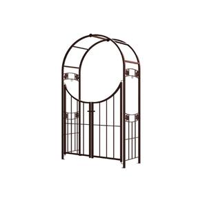 Beautiful Garden Black Powder Coated Metal Garden Arch Arbor <b>Trellis</b> for Backdrop Stand for Indoor Outdoor Wedding Lawn Decor - Product Image 4