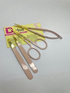 แหนบถอนขนคิ้วเคลือบสีนู้ดพร้อมปลายชุบทองแหนบแต่งคิ้วแบบยั่งยืน - Product Image 3