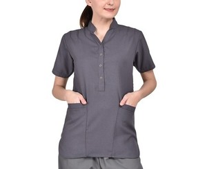 Conjunto de Uniformes Médicos de Primera Calidad, Duraderos, Suaves, Transpirables y Cómodos, Sin Costuras, para Mujer, de Poliéster y Rayón - Product Image 5