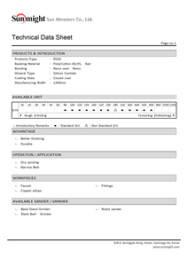 Courroie abrasive flexible Sun Might R550 en carbure de silicium 3000x50mm pour bande de ponçage de finition du bois et du plastique - Product Image 3