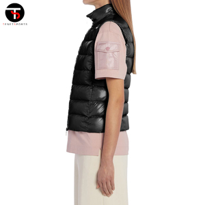 Gilet tendance d'hiver personnalisé pour femmes, gilet long en tissu brillant et respirant, chaud et résistant à l'eau - Product Image 3