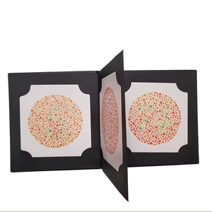 MEILLEURE QUALITÉ MARS VENTE CHAUDE 14 PLAQUES COULEUR LIVRE DE TEST ISHIHARA SANS AVEUGLE .... - Product Image 1