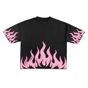 Logo personnalisé 300GSM Streetwear Box Cut Tee T Shirt T-shirt court lourd T-shirt graphique en coton surdimensionné Boxy Fit pour hommes - Product Image 6