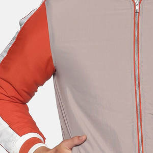 แจ็กเก็ตบอมเบอร์กันลมสำหรับผู้ชายเสื้อแจ็คเก็ตกันลมสำหรับฤดูหนาวมีโลโก้ด้านหน้าเสื้อผ้าแนวสตรีทแฟชั่นดีไซน์ใหม่ - Product Image 5