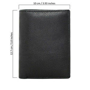 Gravé personnalisé hommes portefeuille à trois volets en cuir marron véritable cadeau de Noël personnalisé pour lui TDW-0078B - Product Image 1