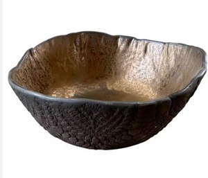 Bol de service en métal de haute qualité avec finition au chocolat pour les fruits dattes bonbons au chocolat - Product Image 3