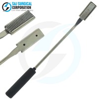 Instrument dentaire vétérinaire professionnel réutilisable, écologique, en acier inoxydable, stérilisable, râpe à dents pour une utilisation hygiénique