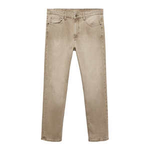 Vente de gros Pantalon en jean confortable pour homme-Service de coupe droite OEM avec logo sur le devant-Prix de gros - Product Image 5