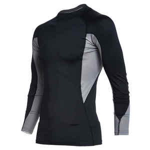 Camisa de compresión de secado rápido estirable ligera personalizada Protector de erupción de manga larga con protección UV para entrenamiento de MMA - Product Image 4