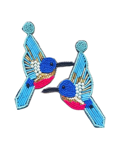 Pendientes de cuentas hechos a mano, joyería artificial multicolor de moda al por mayor para mujer, pendientes bordados de la mejor calidad - Product Image 5