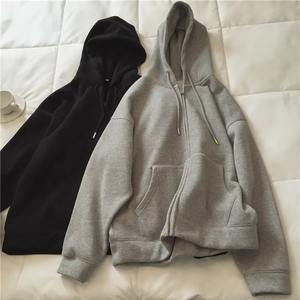 Ventes en gros de sweats à capuche personnalisés avec logo brodé, lourds, pour femmes, décontractés, 100% coton, doublés en polaire, coupe-vent - Product Image 5