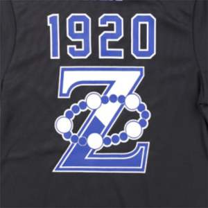 เสื้อฟุตบอล zpb-สีดำ | เสื้อยืด100% ผ้าโพลีเอสเตอร์ Zeta phi Beta พิมพ์โลโก้ทีมบนแขนเสื้อด้านหน้าและด้านหลัง - Product Image 4