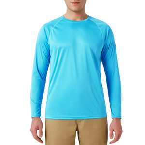 Camisa de natación ligera de secado rápido UPF Rash Guard para hombre, camisa de manga larga que absorbe la humedad, resistente a las arrugas, tela sublimada, Playa MMA - Product Image 1