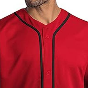 Maillot de baseball personnalisé américain pour hommes respirant grande taille chemises vierges avec broderie nom Logo uniforme par robe de sport - Product Image 2