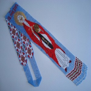 สร้อยคอลูกปัดที่สวมรอบคอลูกปัดทรงลูกบอลสีฟ้าจากนักออกแบบชาวอินเดียชุดปาร์ตี้งานหมั้นงานแต่งงานของผู้หญิงทันสมัย - Product Image 2