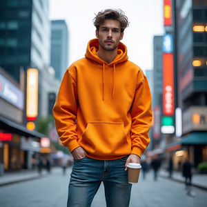 Sudaderas con capucha de algodón 100% de alta calidad, sudaderas con patrón sólido a la moda para hombres y mujeres, Fabricante Mayorista de invierno a granel - Product Image 6