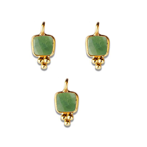 Vessonite Fancy Bisel Charms Colgante - Product Image 1