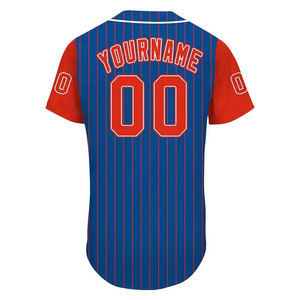 Jersey de béisbol y sóftbol bordado personalizado, ropa deportiva de poliéster con logotipo impreso, jersey de béisbol de estilo uniforme - Product Image 3