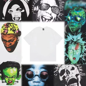 T-shirt en coton pour hommes Fournisseur OEM Tissu tricoté en coton pur à manches courtes T-shirt décontracté respirant Vêtements d'été quotidiens - Product Image 1