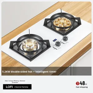 Table de cuisson à gaz encastrable en acier inoxydable avec allumage électronique, protection anti-extinction de flamme, classe de chaleur élevée, écoénergétique disponible - Product Image 6